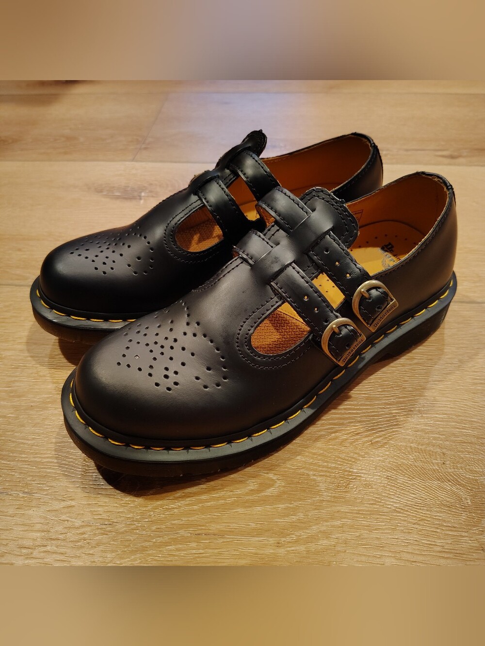 Womens Dr. Martens 12916 Mary Jane Black Strap Buckle shoes women’s US 10 - Picture 2 of 8